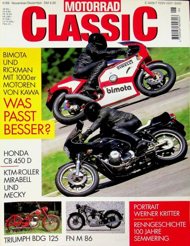 Motorrad Classic 06/1999 Motorrad Classic 06/1999